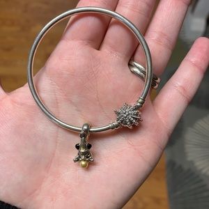 Disney Pandora Charm with Bracelet